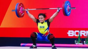 Neisi Dajomes vuelve al oro y coloca a Ecuador en lo más alto del podio